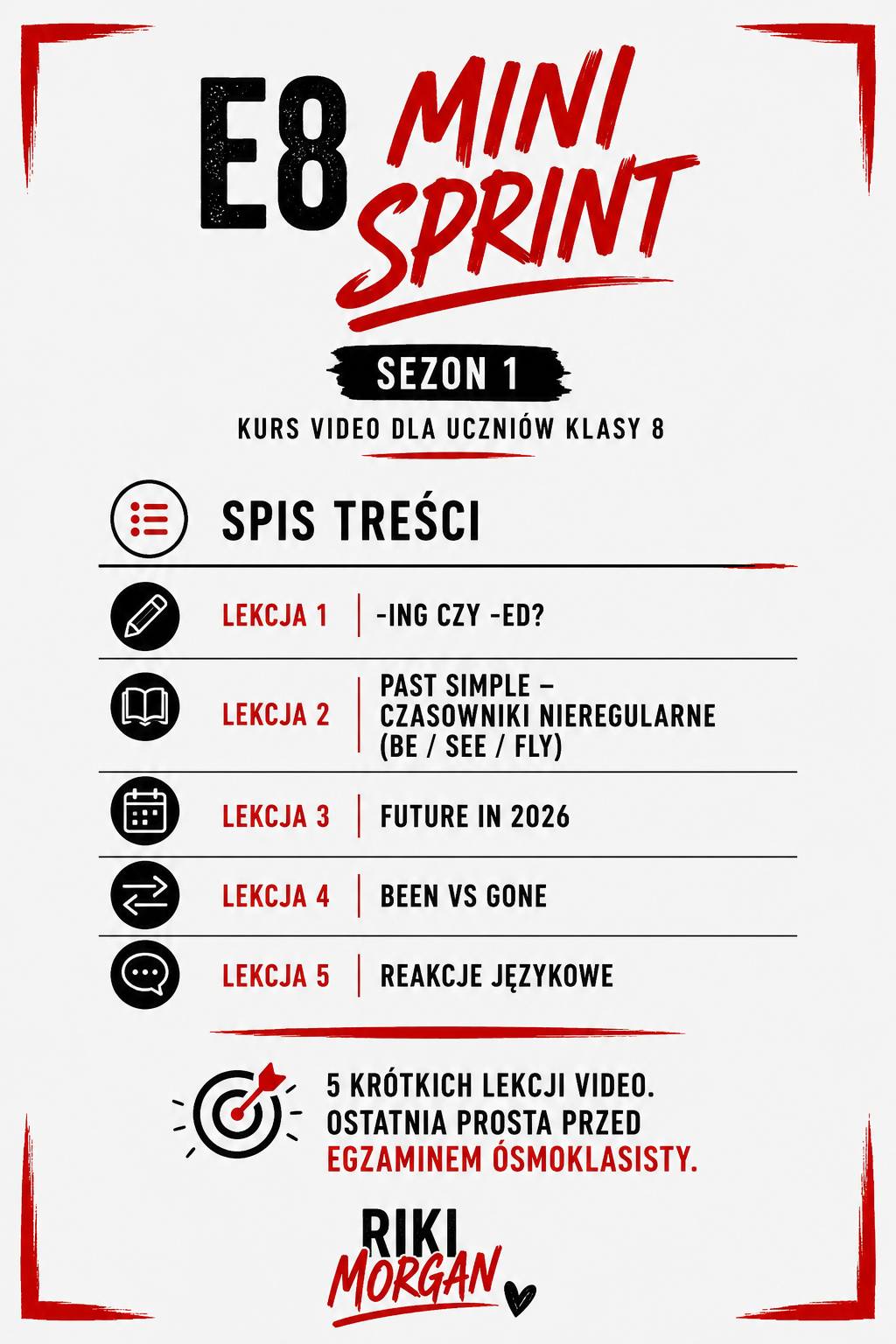 Kurs video | E8 MINI SPRINT - obrazek 2